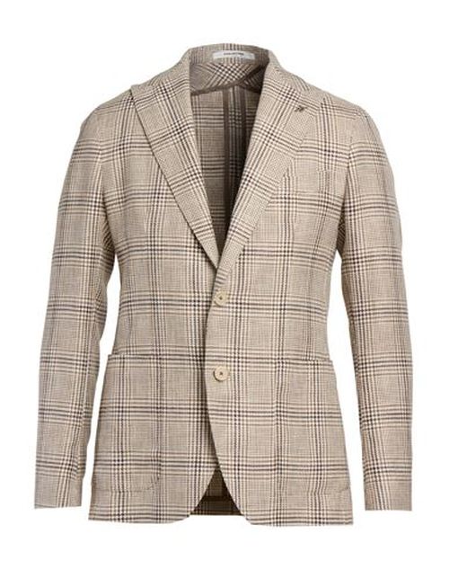 Man Blazer Beige Size 40 Cotton, Linen, Virgin Wool