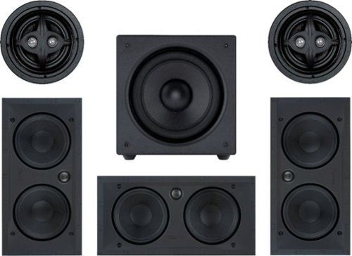 "MAG5.1 PREMIUM - Mag Series  5.1-Ch. Premium 6-1/2"" In-Wall Surround Sound Speaker System with Wireless Subwoofer (Each) - Paintable White"