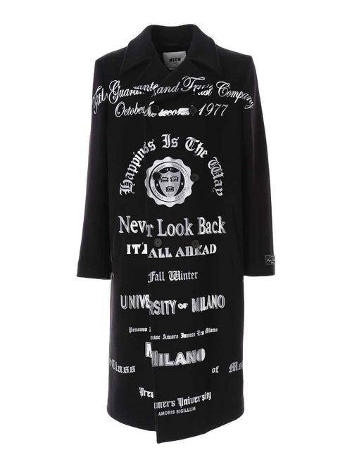 M. S.G. M. Warranty Label Coat