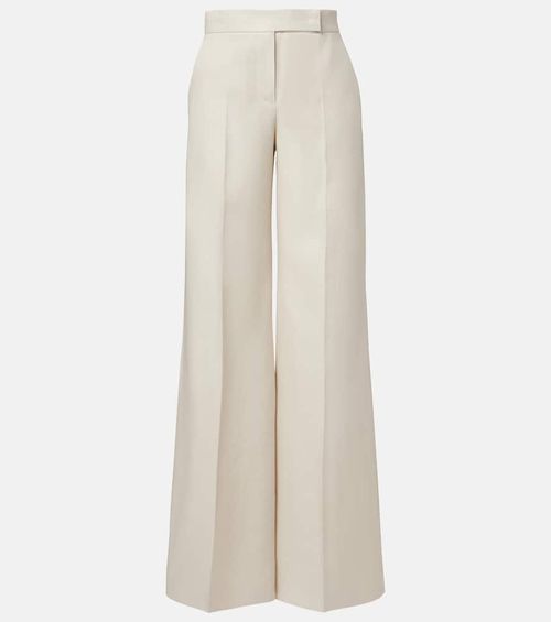 Badesse high-rise linen wide-leg pants