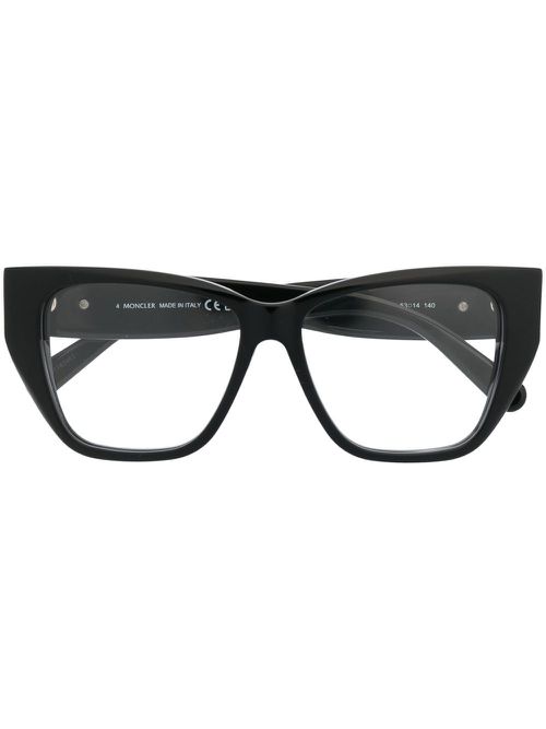 Logo-arm detail glasses - Black