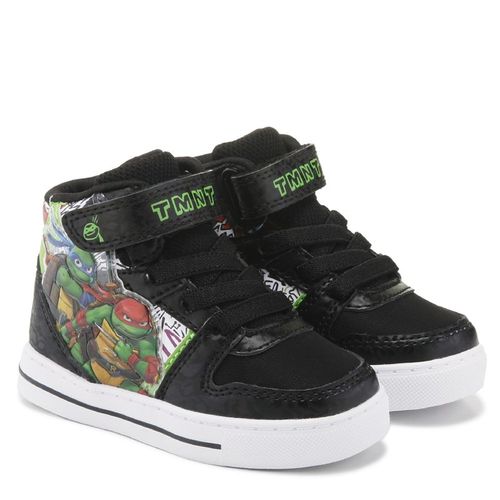 Kids' Tmnt Light Up Hi Top Sneaker Toddler/Little Kid Shoes (Black/Green)