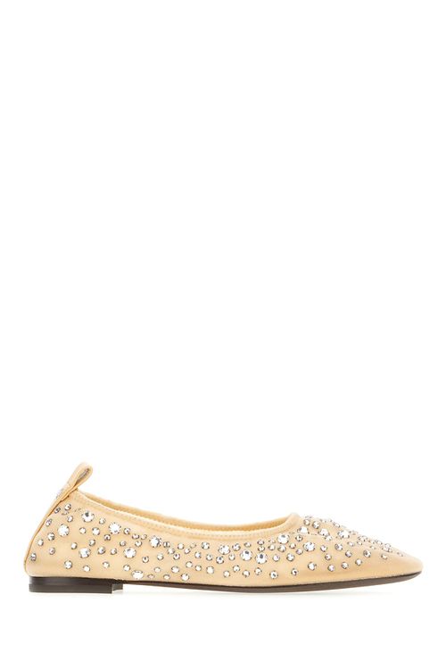 Embellished Fabric Ballerinas