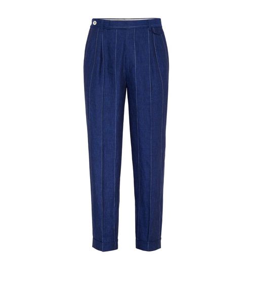 Linen Striped Trousers