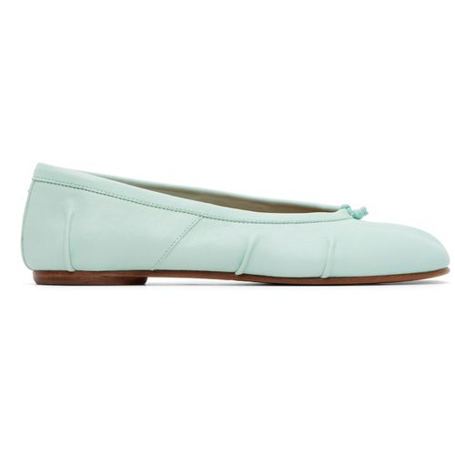 Green Tabi Ballerina Flats
