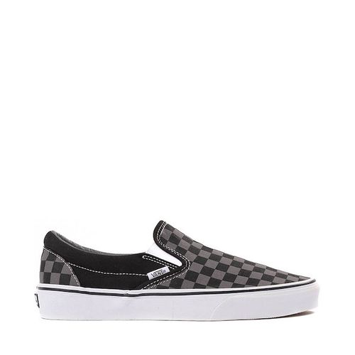Vans Slip-On Checkerboard Skate Shoe - Gray / Black