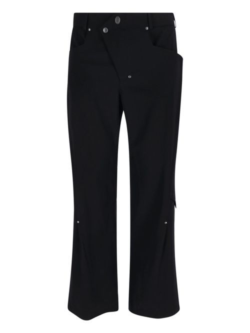 Tailored Wool-Blend Trousers with Stretch