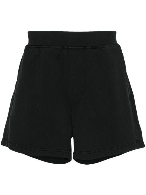 Logo-print track shorts - Black