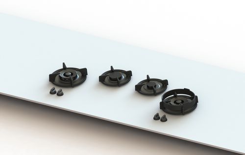 Pitt Cooking Drum Black Edition 45" Natural Gas Drop-In Cooktop DRUM4BTNG
