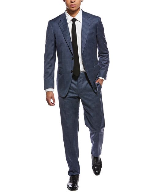 2Pc Wool & Silk-Blend Suit