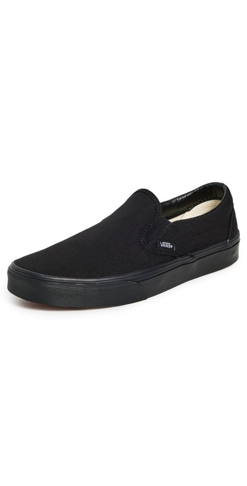 Classic Slip On Unisex Sneakers Black/Black W