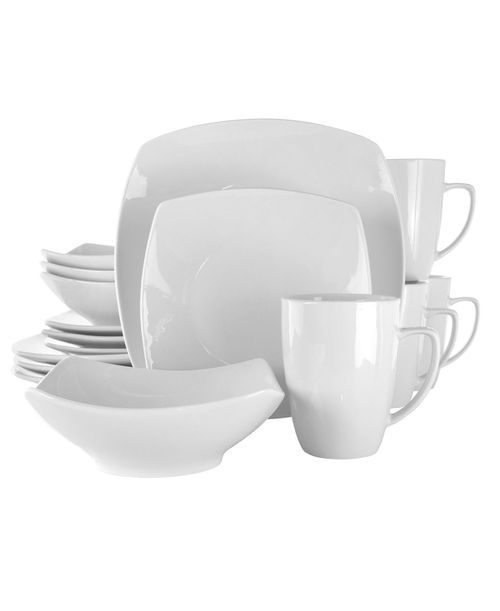 Hayes 16 Pc. Dinnerware Set, Service for 4 - White