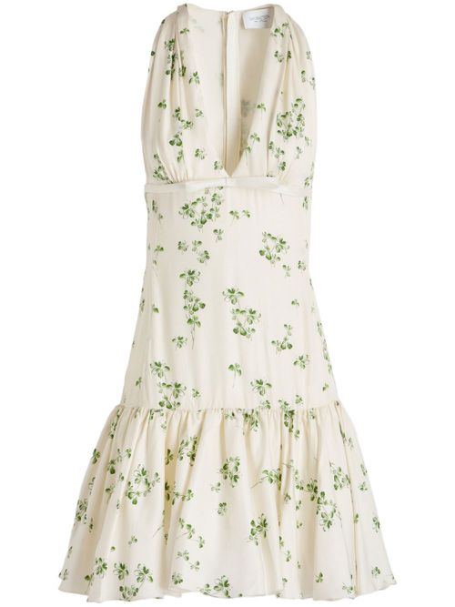 Lucky Love silk minidress - White