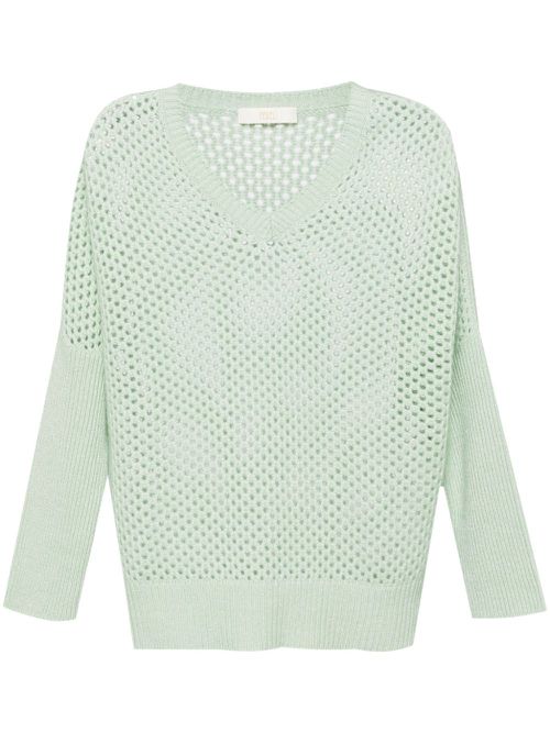 Locri open-knit jumper - Blue