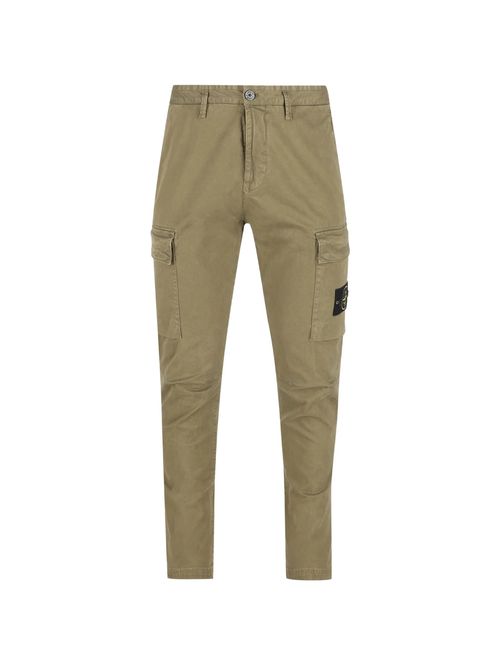 ReguTher Fit Cargo Pants with Snap-Button Back Pocket