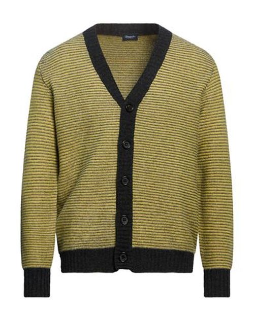 Man Cardigan Yellow Size 42 Lambswool