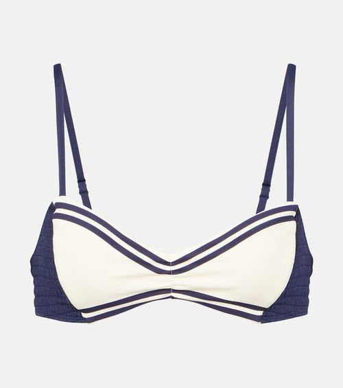 Alémais Marine smocked bikini top