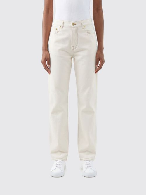 Pants Woman color Ecru
