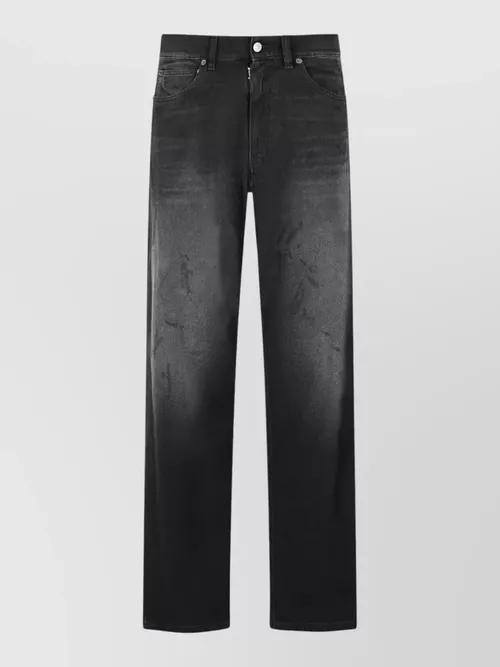 Maison Margiela - cotton jeans straight leg belt loop