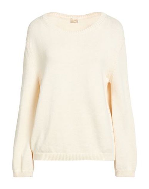 Woman Sweater Ivory Size M Cotton, Silk