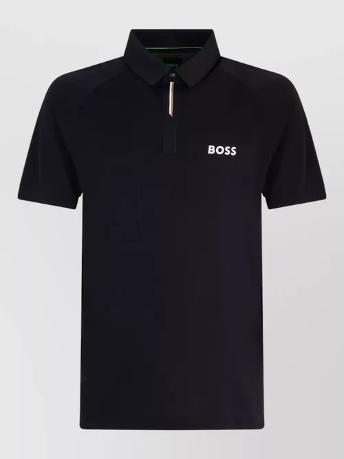 Boss - cotton polo shirt short sleeves collar