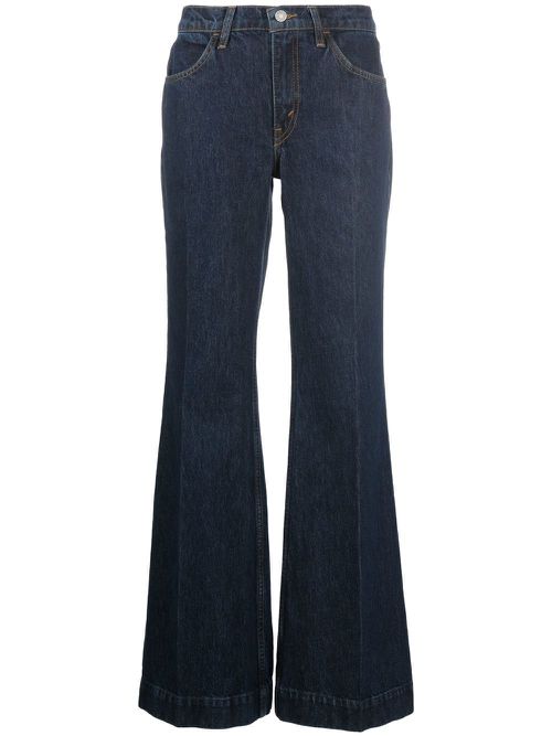 70s low-rise flared jeans - Blue