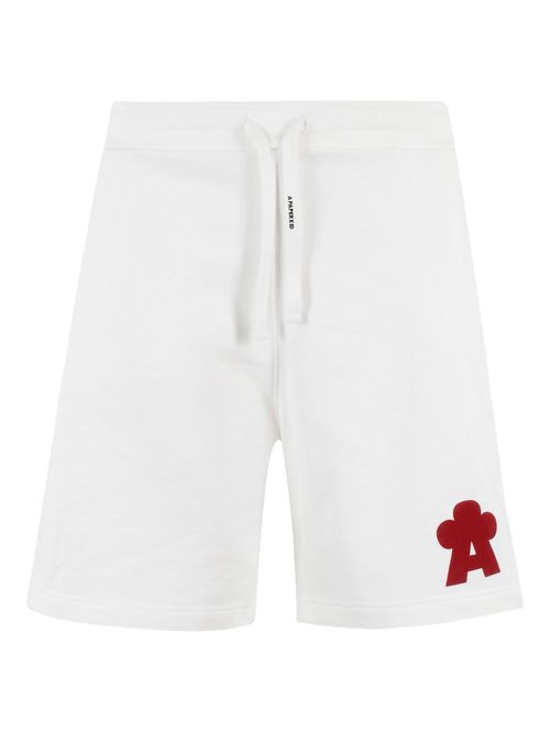 A Paper Kid logo-print shorts - White