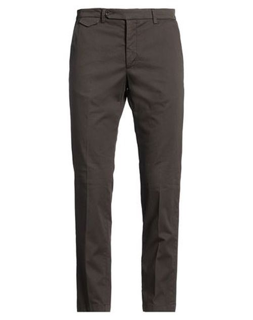Man Pants Dark brown Size 32 Cotton, Elastane