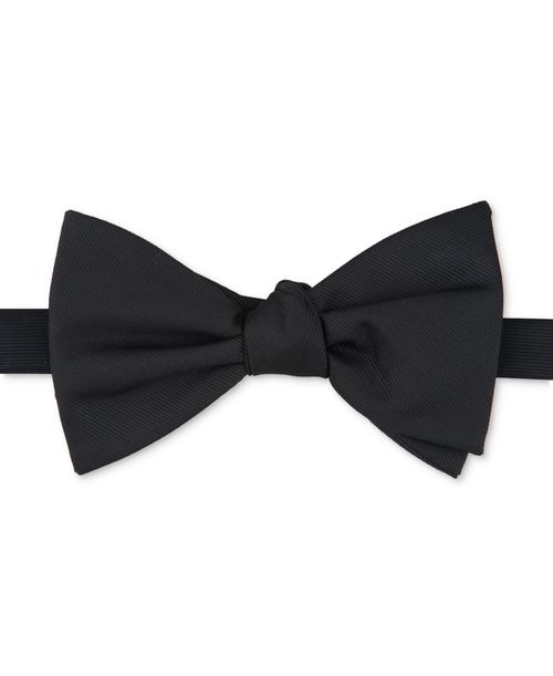 Men's Solid Tuxedo Bow Tie, Created for Macy's - Black