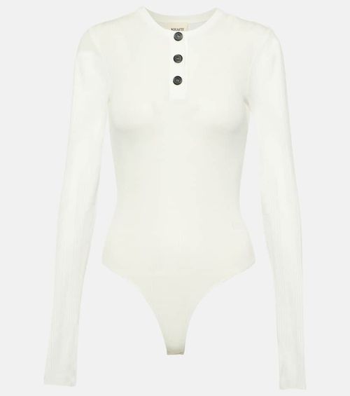 Janelle cotton-blend jersey bodysuit