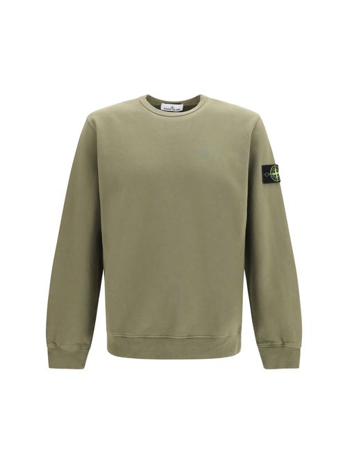 Crewneck Cotton Sweatshirt — Green