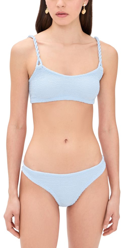 Phoebe Bikini Set Metallic Ice Blue One Size