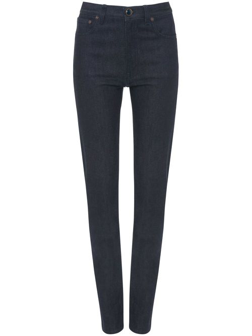 High-waisted skinny jeans - Blue