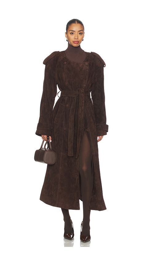 Ducie Klarissa Trench Coat in Espresso. XS also in