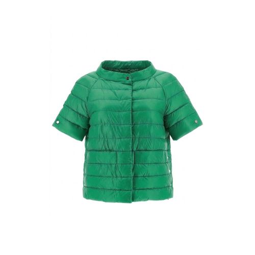 Lightweight Down-Padded Down Jacket — Green