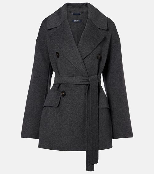 Ornella belted virgin wool coat