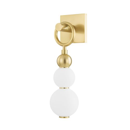 Aged Brass LED Wall Sconce from the Perrin Collection