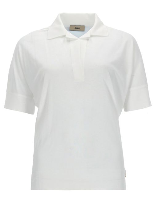 Cotton blend polo shirt