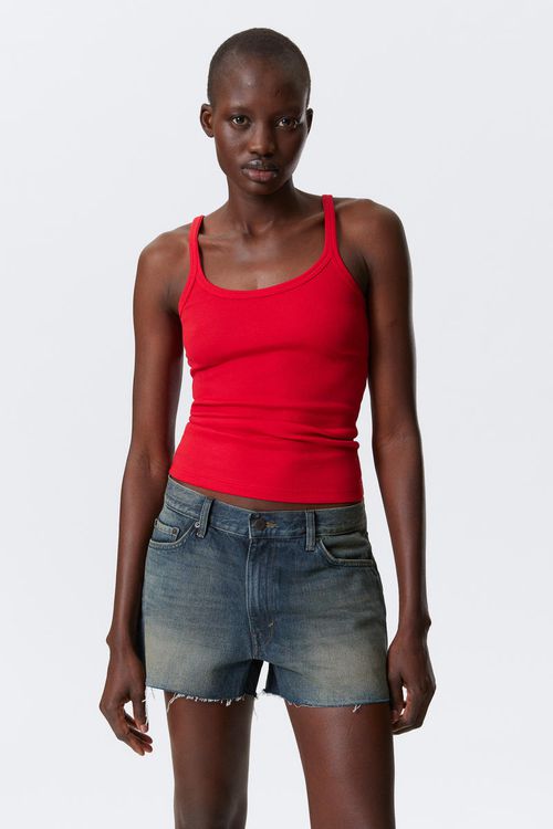 Close Fitted Ribbed Singlet