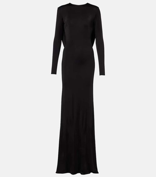 Roisin draped open-back gown