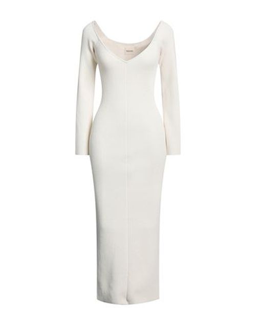 Woman Midi dress Cream Size S Viscose, Polyester