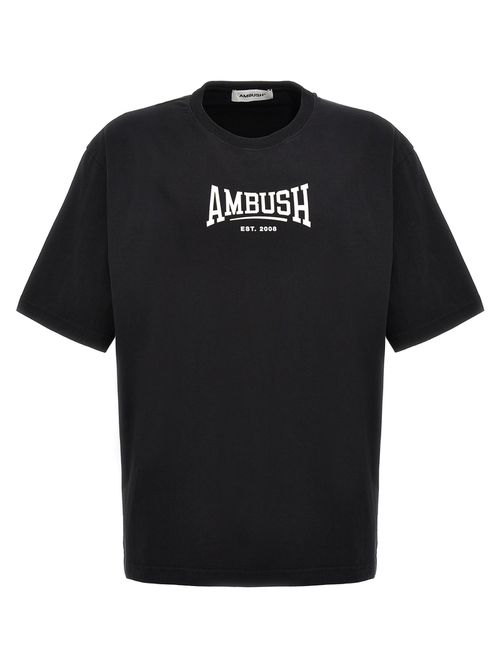 -Logo T Shirt Nero-Uomo