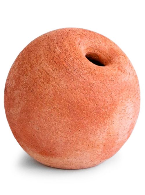 Salt round-shape vase - Orange