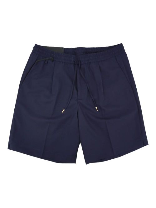 Drawstring-waist shorts - Blue