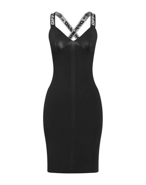 Off-white Woman Mini dress Steel grey