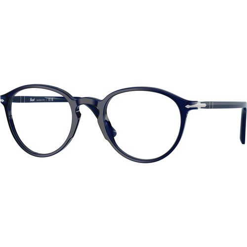 Persol Unisex Persol PO3218V 181 Montature da vista Acetato Blu Trasparente Pantos Normale