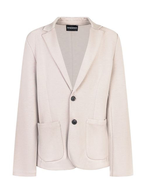 Kids Beige Solid Blazer
