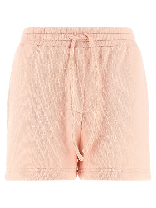 Cotton Terry Bermuda Shorts — Pink