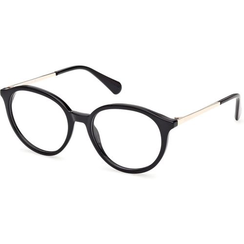 MAX&Co Mujer MAX&Co MO5198 001 Monturas ópticas Inyectado Negro Redonda Norma