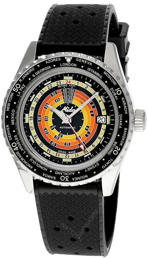 MIDO Ocean Star Decompression Worldtimer Black Men's Watch M026.829.17.051.00 / M0268291705100